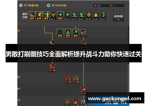 男散打刷图技巧全面解析提升战斗力助你快速过关 男散打刷图技巧全面解析提升战斗力助你快速过关